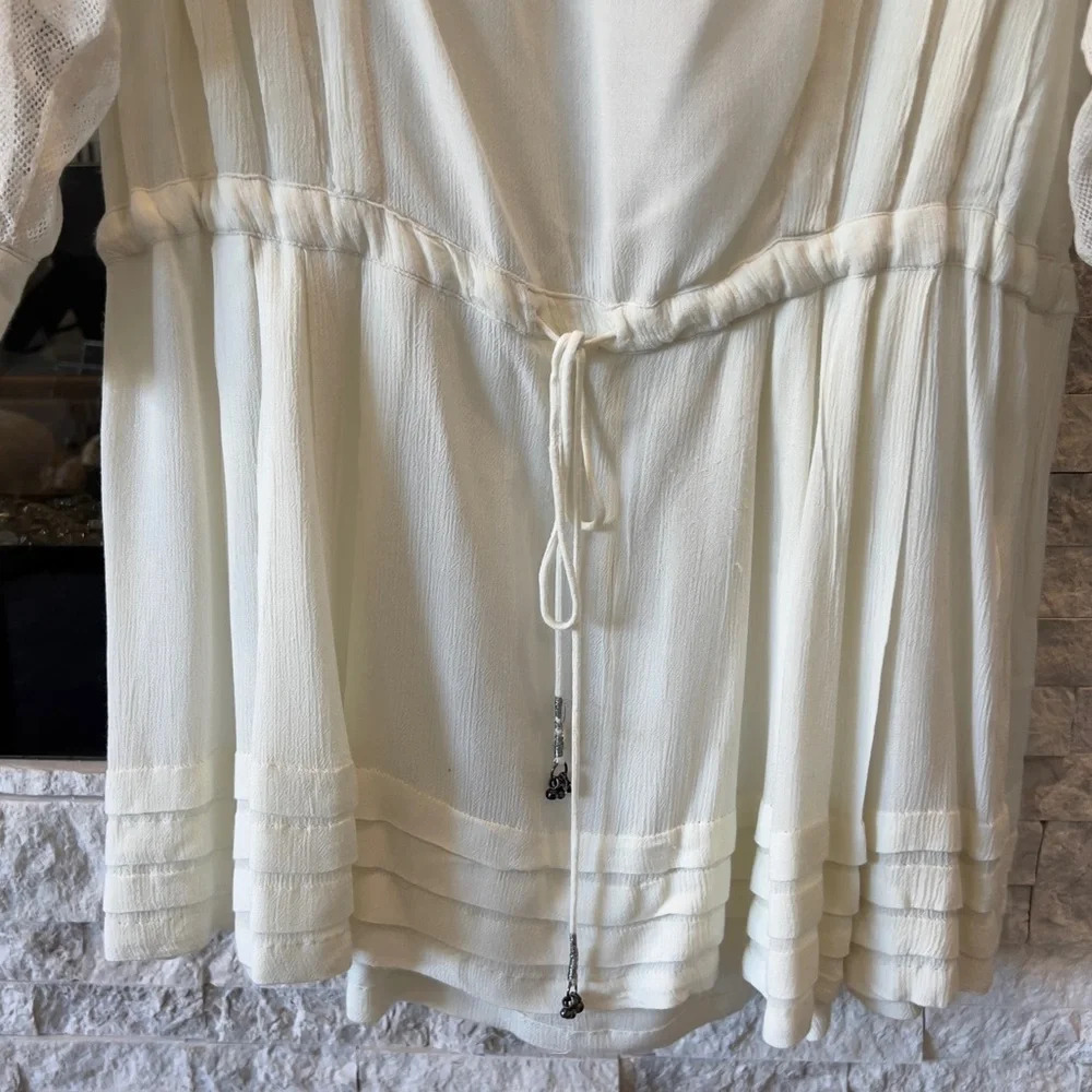 Free people Jeanine off white tunic dress, size Small P - Picture 9 of 12